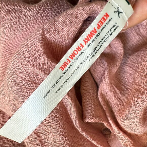 Free People One Lace Crochet Adella Slip Dress Women Medium Nude Pink - Picture 6 of 11